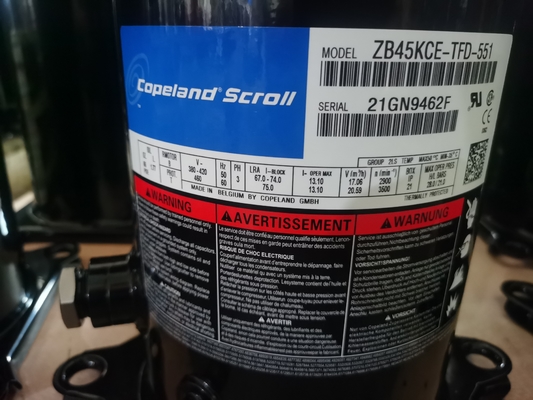 comprar 3 cor do preto do compressor 12HP 121000BTU ZP143KCE-TFD da refrigeração de Copeland da fase online manufacture