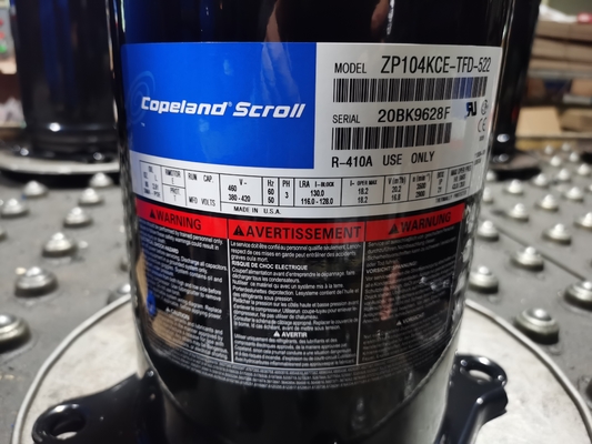 comprar Baixo compressor hermético do compressor ZB21KQE-TFD-558 do rolo de Copeland da temperatura 3HP online manufacture