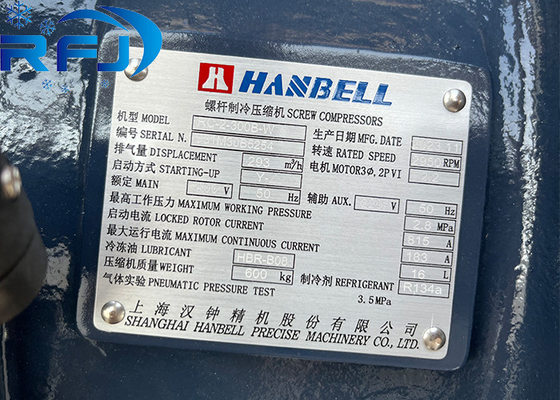 Compressor de parafuso Hanbell RC-2-300B-W 67HP para indústria de refrigeração
