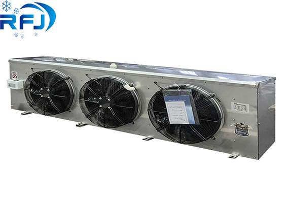 Evaporador de arrefecimento silencioso de alta potência com vários ventiladores para instalação de compartimento de congelamento