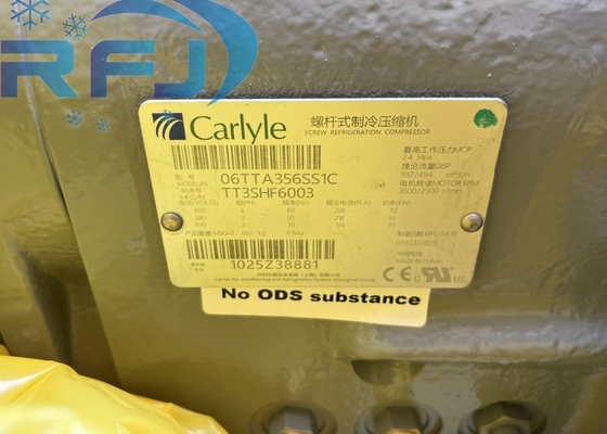 112KW Max Power Compressor de parafuso para 356 CFM refrigerante R134A em aplicações industriais