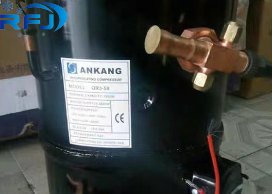 3HP R404a QR3-58 Ankang Hermetic Piston Refrigeration Compressor 220-460V 3PH 50Hz ou 60Hz
