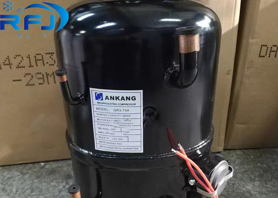 3.5 HP R404a QR3-74A Ankang Hermetic Piston Refrigeration Compressor para 220-380V 3PH 50Hz ou 380-460V 60Hz Aplicações