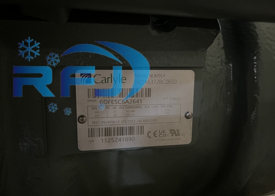 06DA5372BC0650 Compressor de refrigeração semi-hermético Carlyle