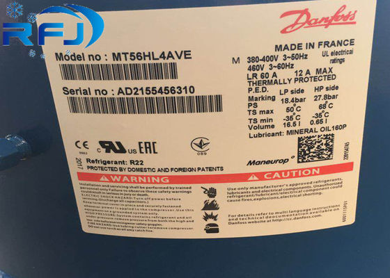 Compressor de refrigeração de pistão, MTZ144HV4VE Compressor de rolagem de ac Durável