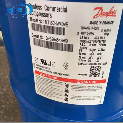 Compressor de refrigeração industrial hermético recíproco Maneurop MTZ22JC4BVE MTZ22-4VM 2HP R404/R134a