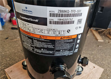 Compressor 12HP do rolo de R22 Copeland 3 alimentações CA da fase ZB88KQ-TFD-551 de aço inoxidável