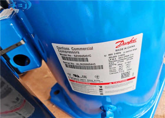 Compressor SZ084S4VC do rolo da refrigeração do óleo do ponto de entrada para o condicionamento de ar da sala fria