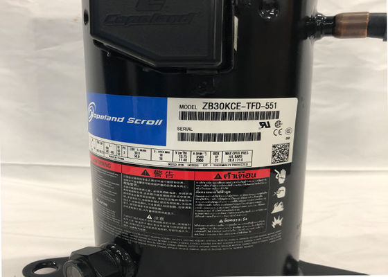 Tipo fechado sistema de refrigeração ZP182KCE-TFD-522 do ar da cor do preto do compressor do rolo de Copeland