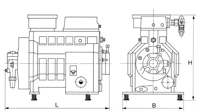 compressor semi-hermético do copeland do dwm, compressor DWM D2DL-40X de Copeland